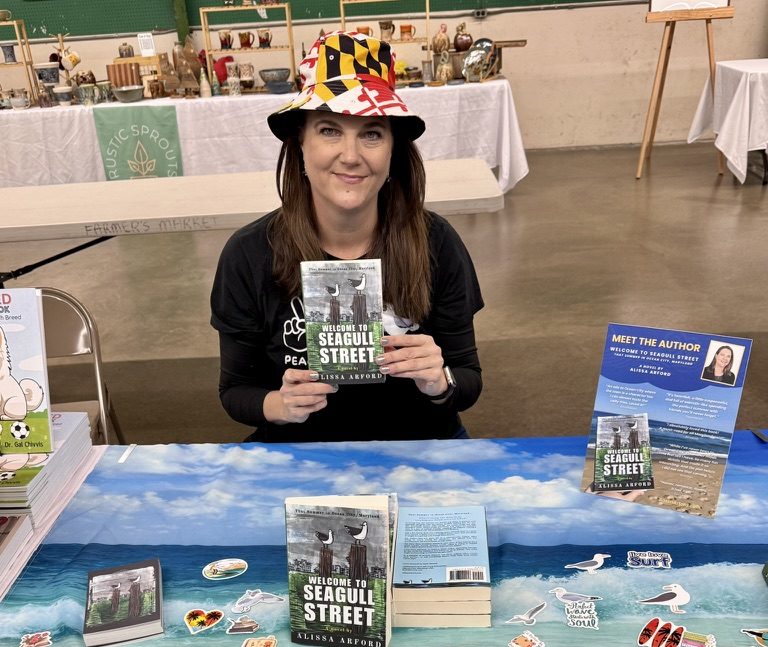 Alissa at the Carroll County Farmer's Market Author Day!