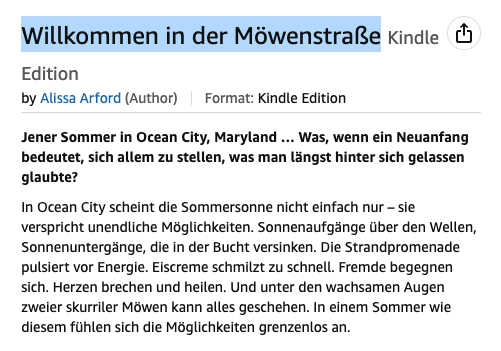German Version of Welcome to Seagull Street