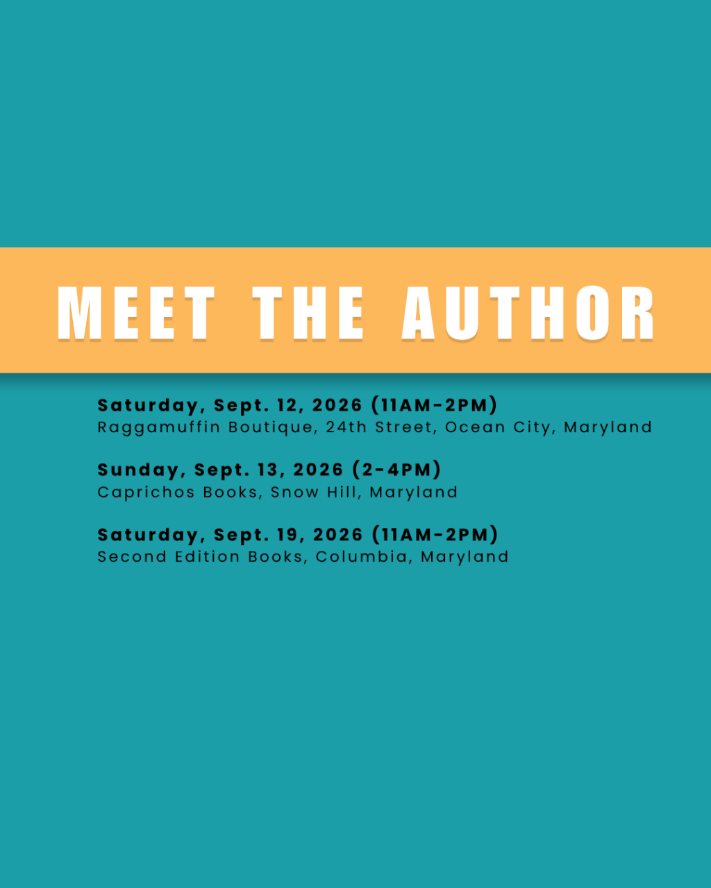 September 2026 Events with Alissa Arford